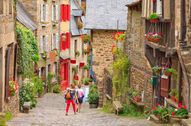 Cité médiévale de Dinan en Bretagne