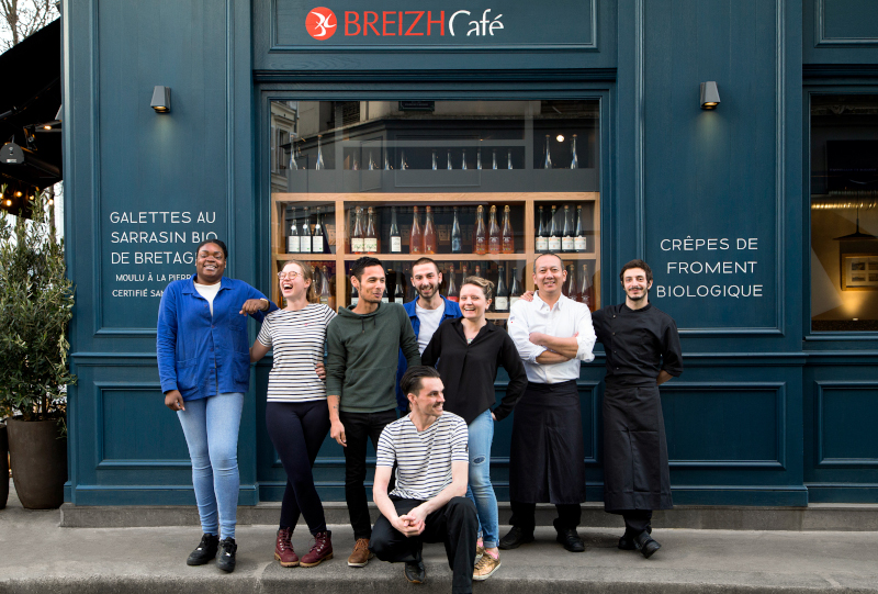 Photo de l'équipe de Les Breizh Café à paris, restaurants et épiceries de produits bretons