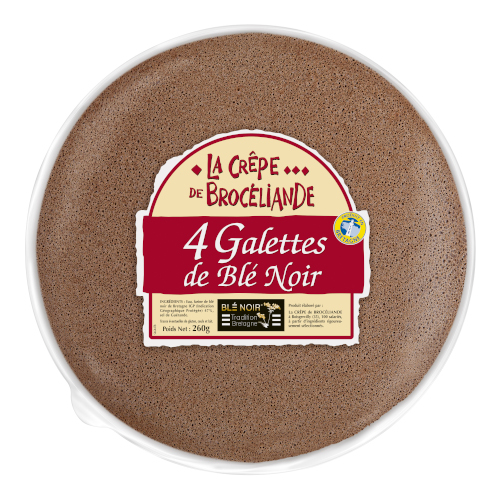 4 galettes La Crêpe de Brocéliande