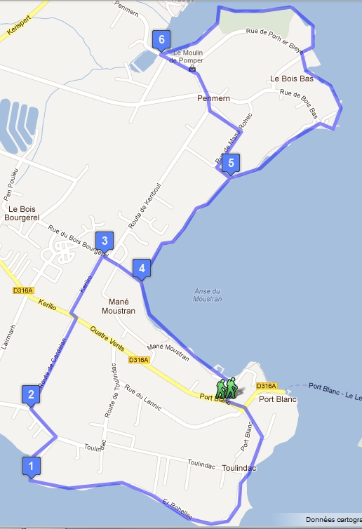 Randonnée a Baden Morbihan