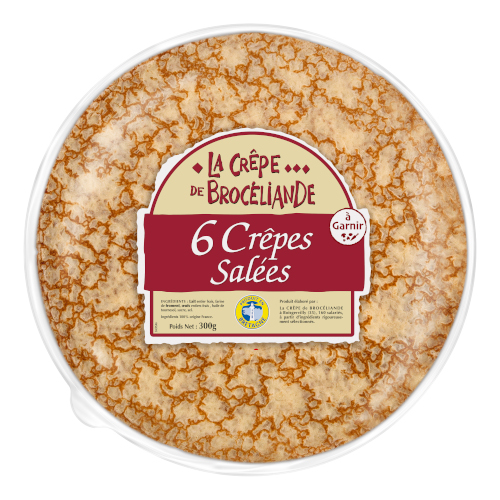 6 crêpes salées La Crêpe de Brocéliande