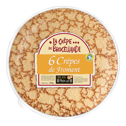 6 crêpes de froment la crêpe de brocéliande