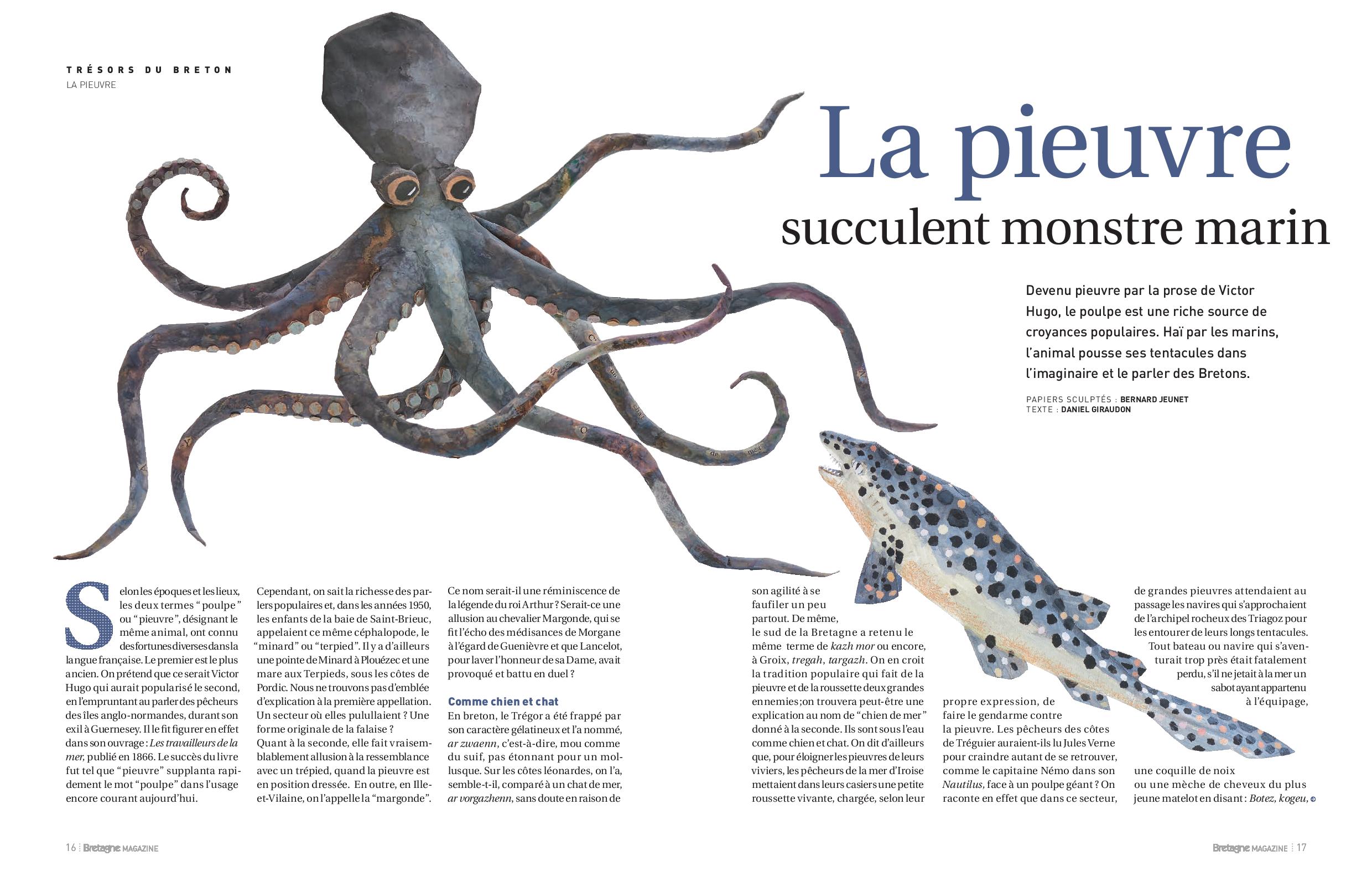 Aperçu de l'article Bretagne Magazine les bretons et la pieuvre