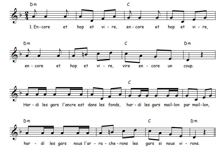 Chanson à virer