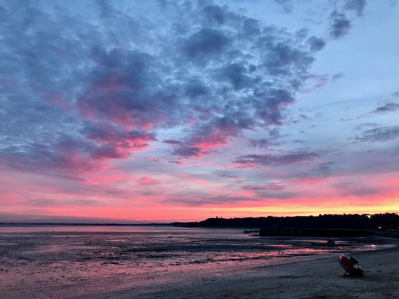 Coucher de soleil à Cancale 