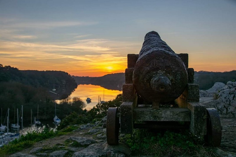 Coucher de soleil sur la Roche Bernard