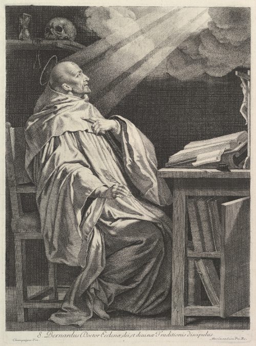 Enluminure de Bernard de Clairvaux, maître à penser de l’ordre cistercien. érigé en saint, il a largement contribué à promouvoir son ordre dans toute l'Europe du 12e siècle