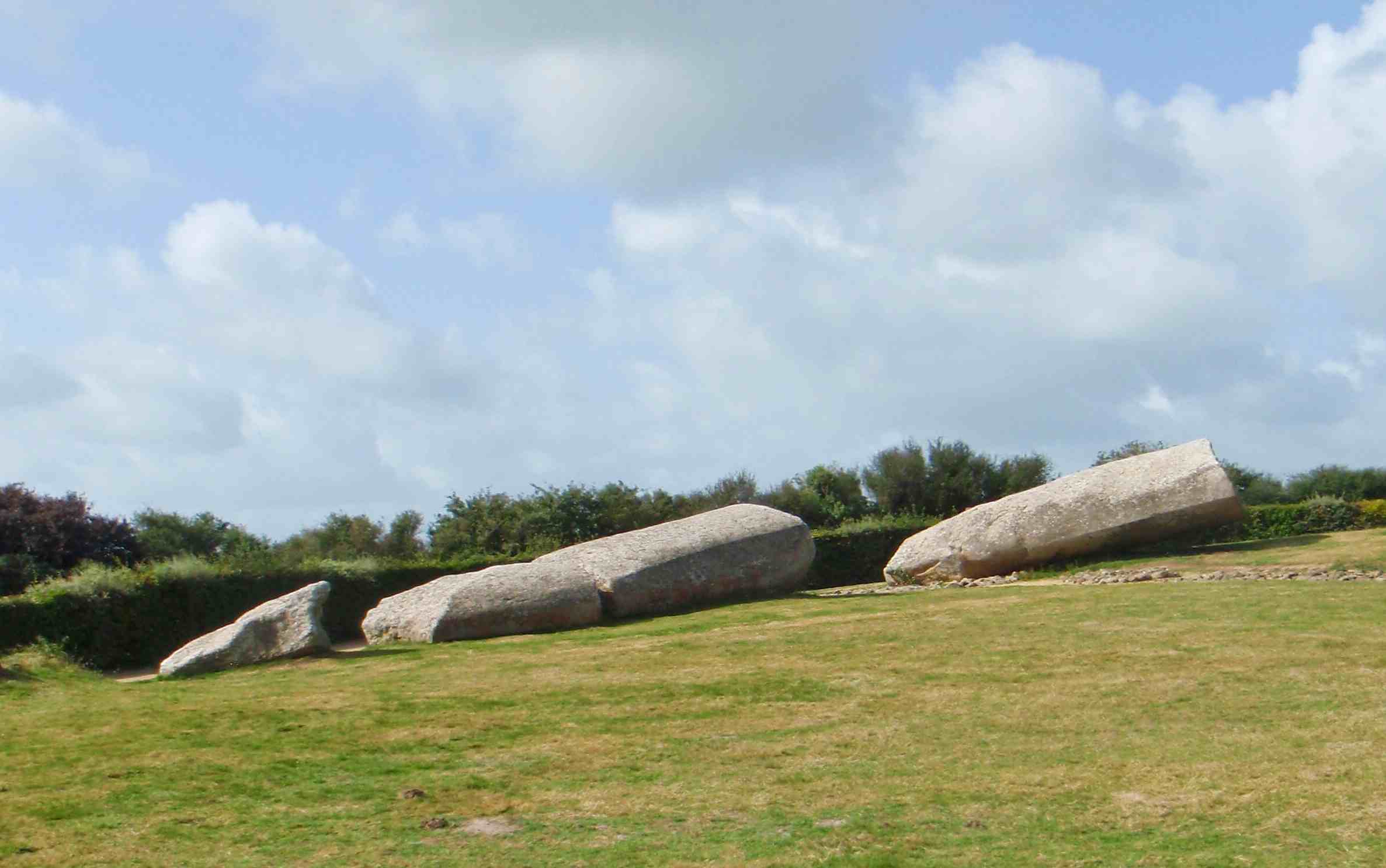Grand Menhir brisé d'Er Grah à Locmariaquer en Bretagne