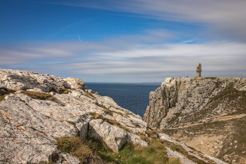 vue sur la mer d'iroise depuis camaret sur mer