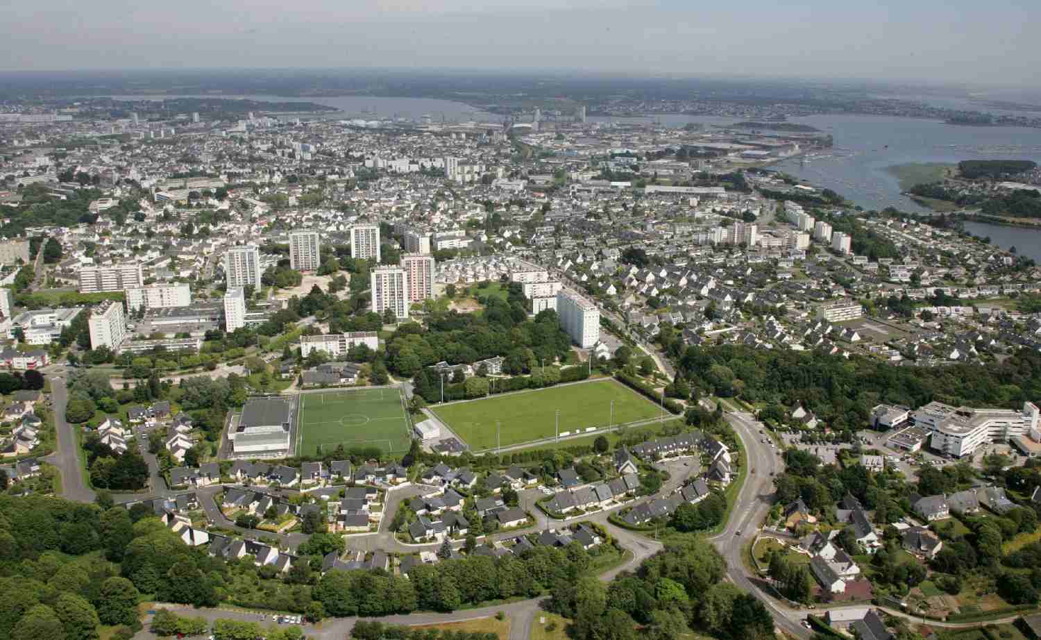 Lorient en vue aérienne