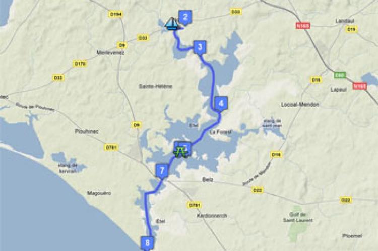 Randonnée Kayak : Nostang - Etel Randonnée Kayak : Nostang - Etel
