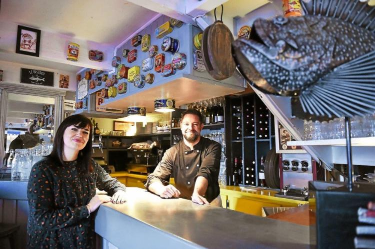 Patrick Quéré et sa compagne Sarah (photo Claude Prigent)