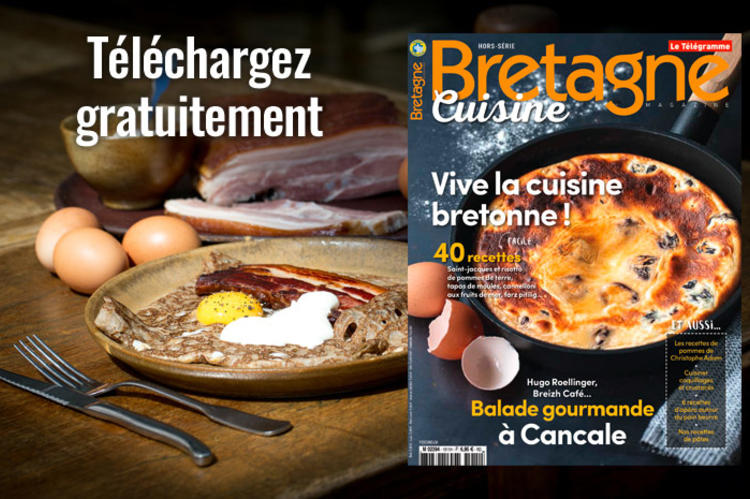 hors série cuisine bretagne magazine gratuit couverture du hors série de Bretagne Magazine spécial cuisine