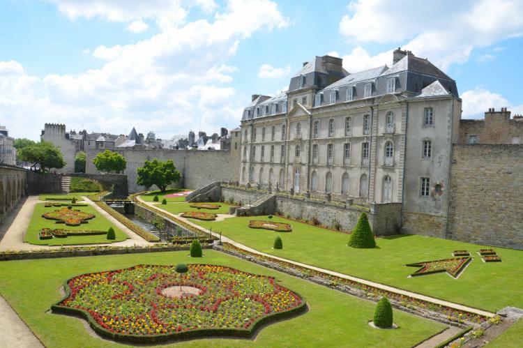 Vannes, jardin du Château de l'Hermine