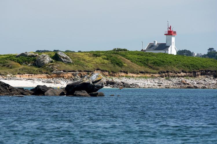 Vue sur le phare de l'île Wrac'h