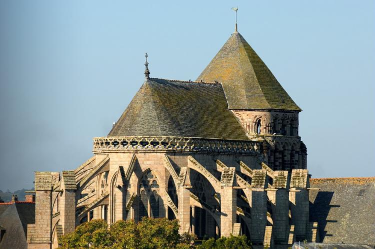 Vue de l'abbaye de Saint-Sauveur - Redon