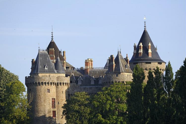 Vue sur le château de Combourg