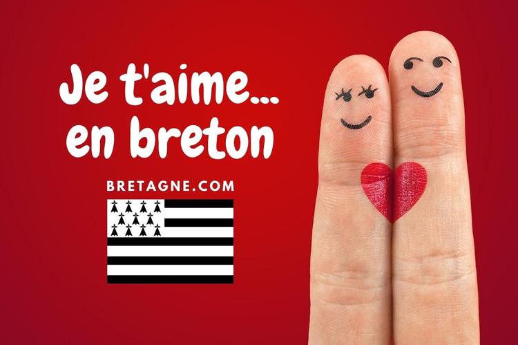 je t'aime en breton et bisous en breton.
