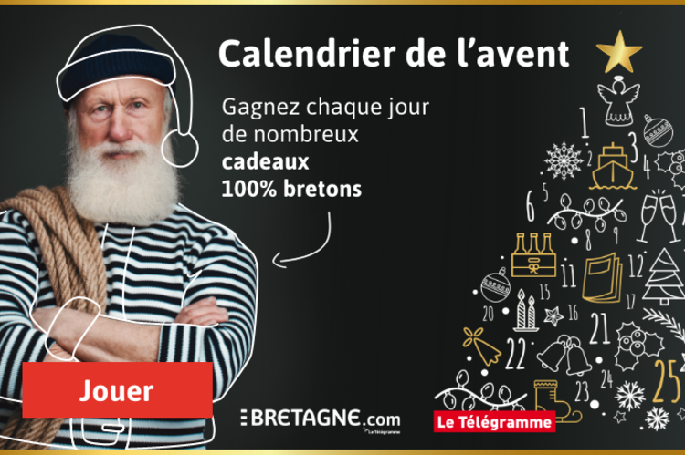 Jeu du calendrier de l'avent Bretagne.com et Le Télégramme 2019