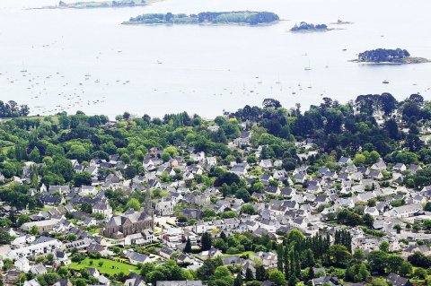 Arrandon, dans le Morbihan, vue aérienne
