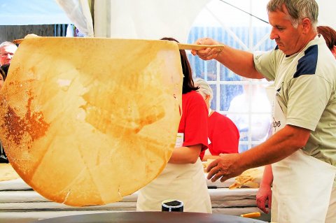 Crêpe bretonne retournée