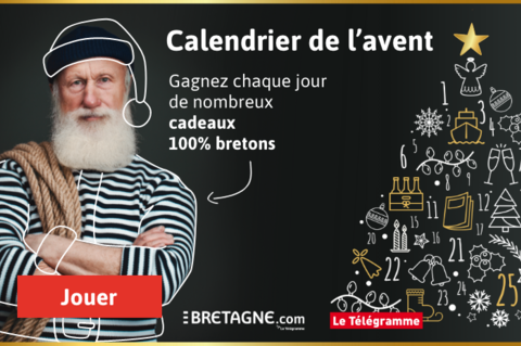 Jeu du calendrier de l'avent Bretagne.com et Le Télégramme 2019