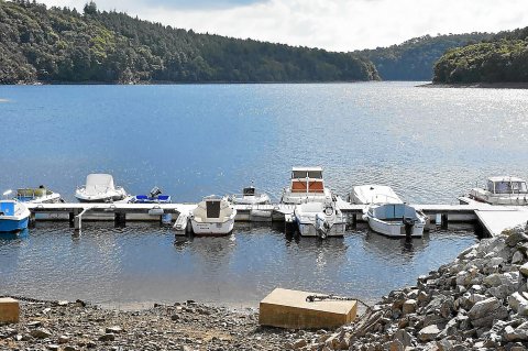 Le lac de Guerlédan en période normale