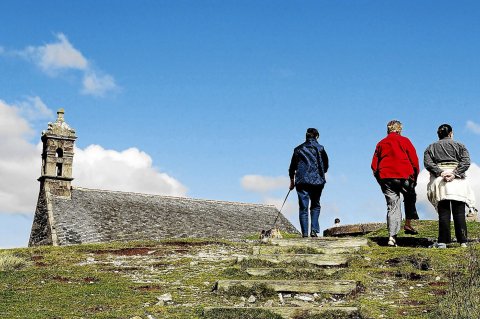 Monts d'Arrée : ici le Mont Saint-Michel de Brasparts