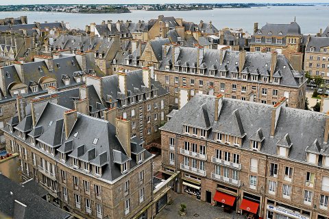 Saint-Malo vue du ciel, la cité corsaire