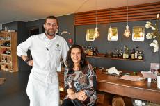 Laurent et Annaïck Le Berrigaud, aux manettes du restaurant La Table d'eux, à Guidel-Plages. Photo Emmanuelle Gourvès (photo : Emmanuelle Gourvès)
