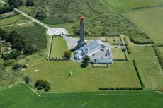 Vue aérienne du phare du Goulphar